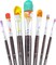 7pcs Artist Filbert Paintbrush Set for Acrylic Watercolor Gouache Oil and Body Painting